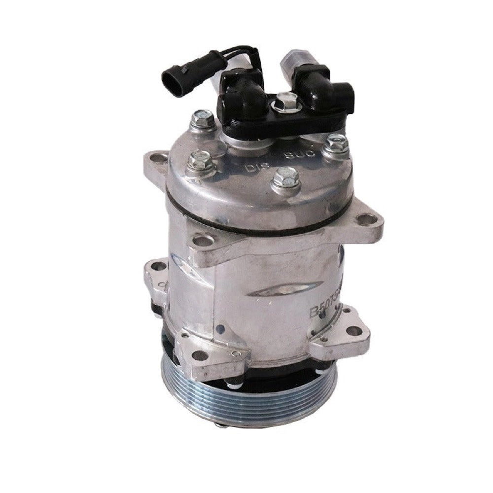 Sanden SD5H11 A/C Compressor 7023577 6698358 7279138 for use with Bobcat Loader S630 S650 S750 T630 T650
